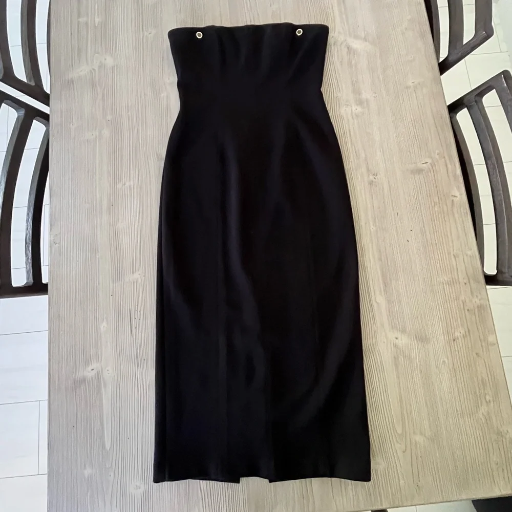 MISHA- Harli midi dress in color back US size 8 - Picture 6 of 13